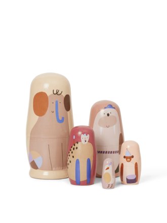Ferm Living Critter Nesting Doll