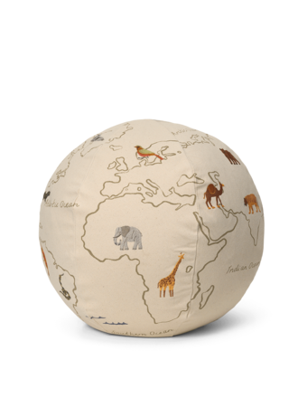 Ferm Living The World Pouf Off White