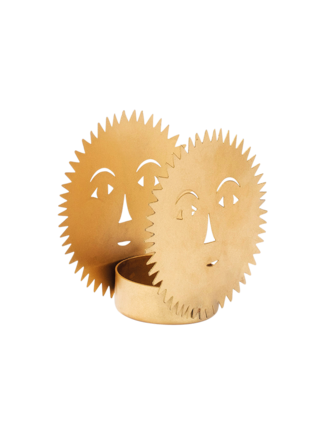 Anna + Nina Golden Sun Tea Light Holder