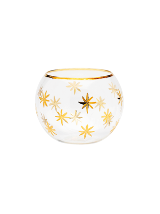 Anna + Nina Starry Glass Tea Light Holder