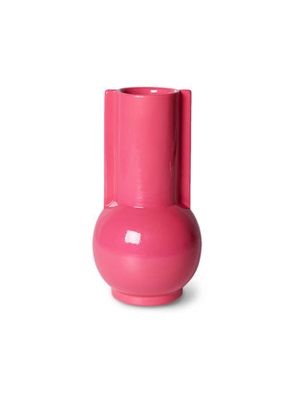 HK Living Ceramic Vase Hot Pink