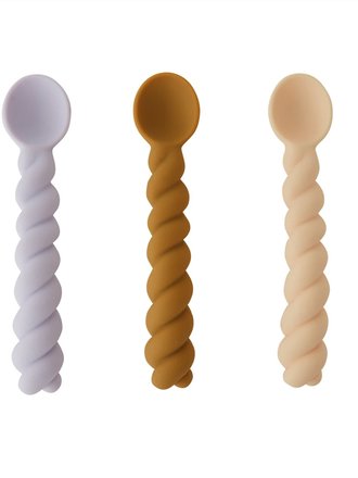 OYOY Mellow Spoon - Pack of 3 - Lavender  / Vanilla / Light Rubber