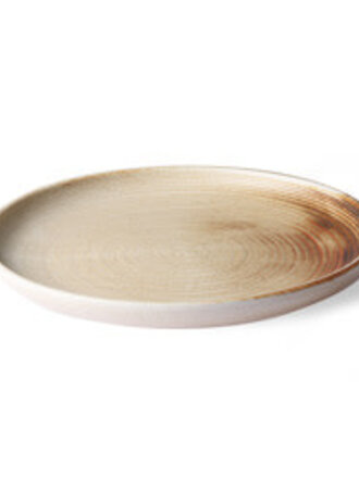 HK Living Dinner Plate Rustic Cream/Brown