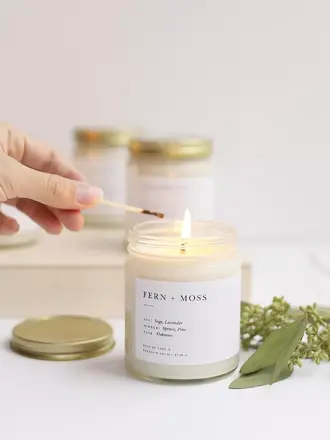 Brooklyncandlestudio Fern + Moss Candle 222g