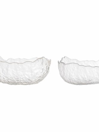 Bloomingville Hewan Bowl Clear Glass Set of 2