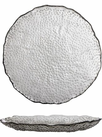 Bloomingville Catia Plate, Grey, Glass