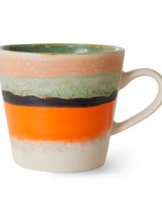 HK Living 70S CERAMICS: CAPPUCCINO MUG, BURST