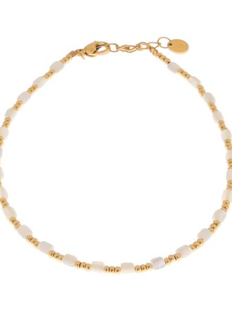 Label KIKI White blossom anklet gold