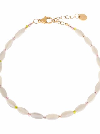 Label KIKI Colorful shell anklet gold
