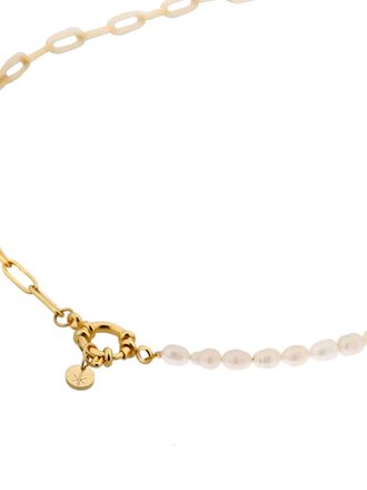 Label KIKI Hold on pearl necklace gold