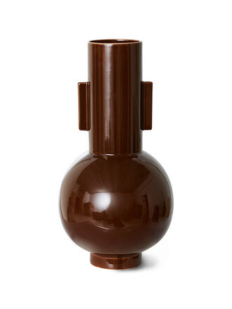 HK Living Ceramic Vase Espresso L
