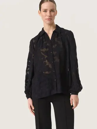 Soaked Felisia Top Black