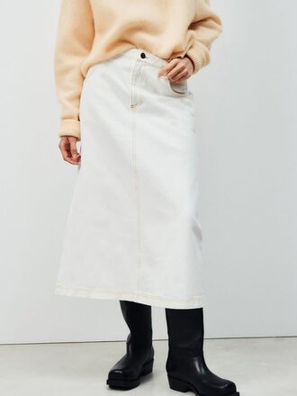 American Vintage Damesrok Jozastreet Off White