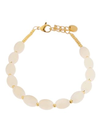 Label KIKI White lily bracelet gold