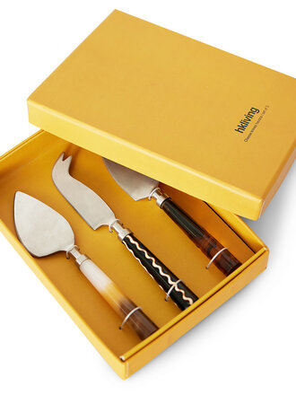 HK Living Cheese knives havana, set of 3