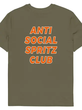 The Refined Spirit ANTI SOCIAL SPRITZ CLUB - ORGANIC T-SHIRT