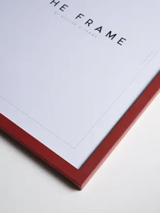 Poster & Frame Red Wood Frame Acrylic - 30 x 40 cm