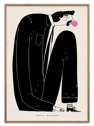 Poster & Frame Gum man - 30 x 40 cm