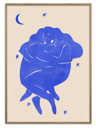 Poster & Frame Blue Lovers - 40 x 50 cm