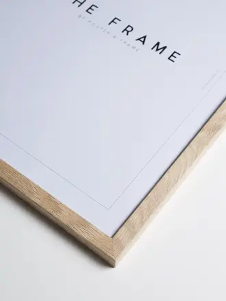 Poster & Frame Oak Wood Frame Acrylic - 50 x 50 cm