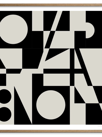 Poster & Frame The Art Crane No 2 - Black - 50 x 50 cm