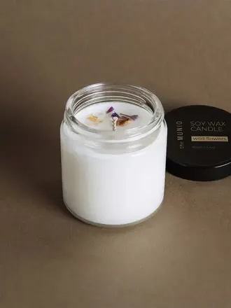 The Munio Wild flowers mini candle in glass votive