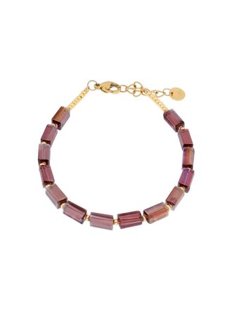 Label KIKI Shiny purple bracelet gold