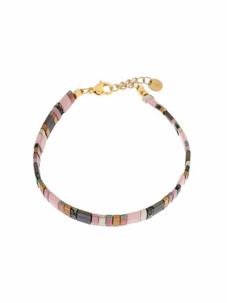 Label KIKI Searis purple bracelet gold