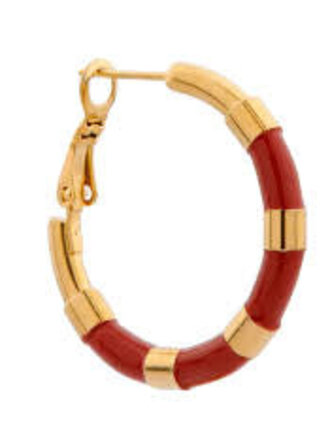 Label KIKI RED HOOLA HOOP GOLD