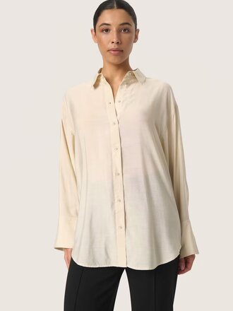 Soaked SLLEODORA SHIRT Oatmeal