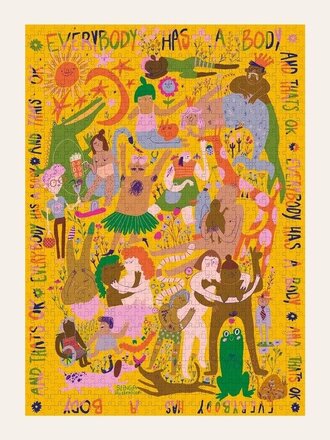 Wonderpieces »Everybody Has a Body« Puzzle - Illustration Slinga