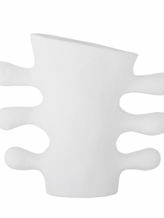 Bloomingville Pernilla Vase, White, Stoneware