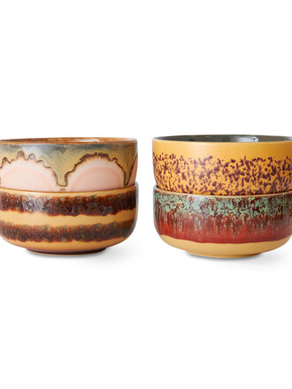 HK Living 70s Dessert Bowls Harbour Set Of 4