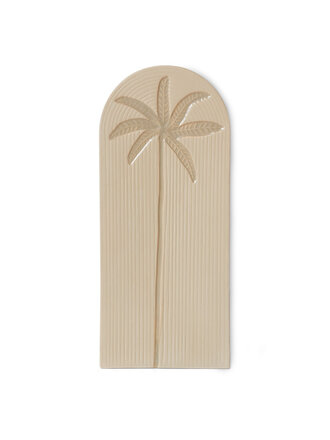 HK Living Stoneware Wall Tile Palm