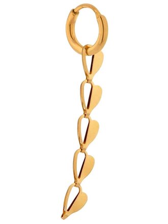 Label KIKI Half heart hoop gold