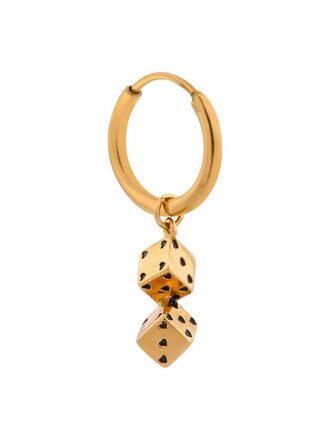 Label KIKI Magical dice hoop gold