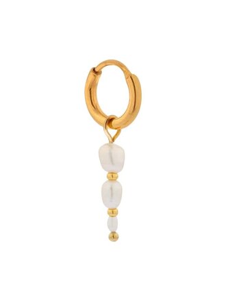 Label KIKI Triple pearl hoop gold