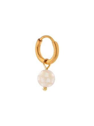 Label KIKI Mother of pearls hoop gold