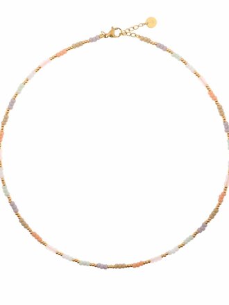 Label KIKI Pastel rainbow choker gold