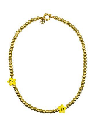 Bonnie Studios SMILEY GOLD NECKLACE
