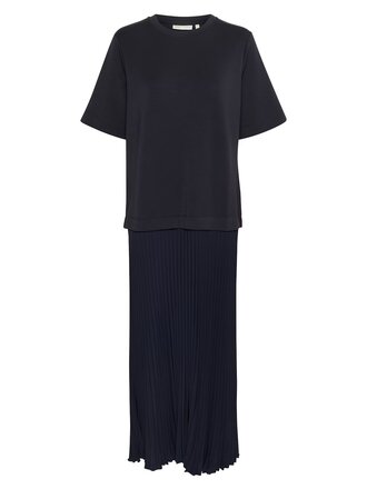 Inwear Laicent Vincent Plisse Dress Marine Blue