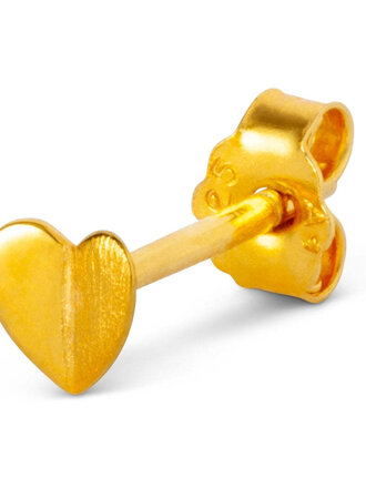 LULU CPH Earring Heart Wings 1 Pcs / Gold Plated