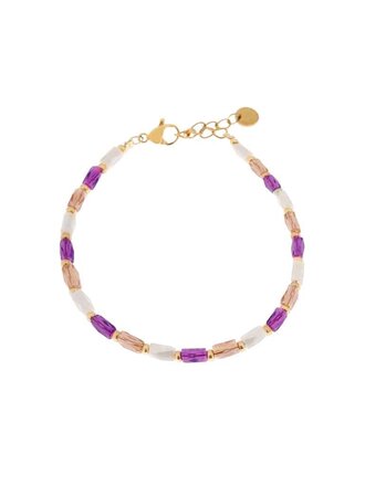 Label KIKI Terra purple bracelet gold