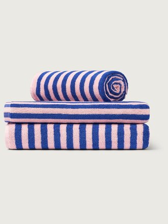 Bongusta NARAM HAND TOWELS dazzling blue & rose 50x80
