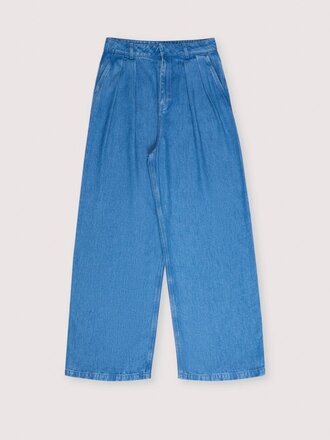 The New Society Micenas Woman Pant Mid Blue Denim