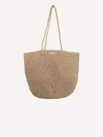 Monk + Anna Tsue straw bag • urban sunset