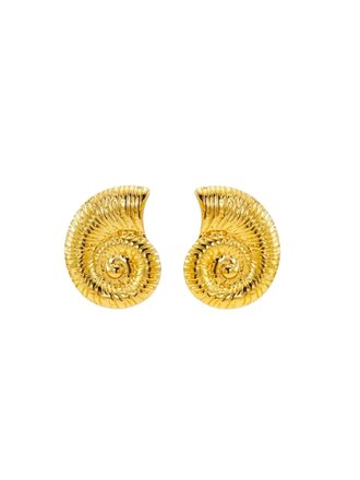 Bonnie Studios GOLDEN SHELL EARRINGS ~ 2 PC