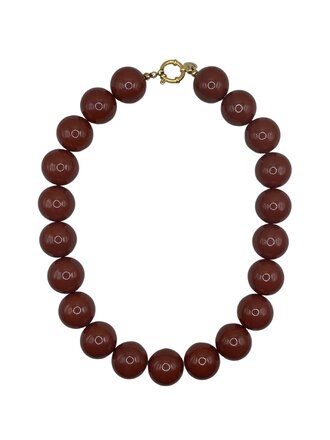 Bonnie Studios WILMA NECKLACE DARK BROWN