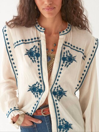 Maison Hotel Philippa Blouse - Panna Cotta