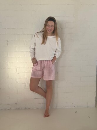 Black Rose VICHY SHORTS SS25 pink720